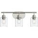 Reines 3 Light 22.75 inch Brushed Nickel Bath Vanity Wall Light