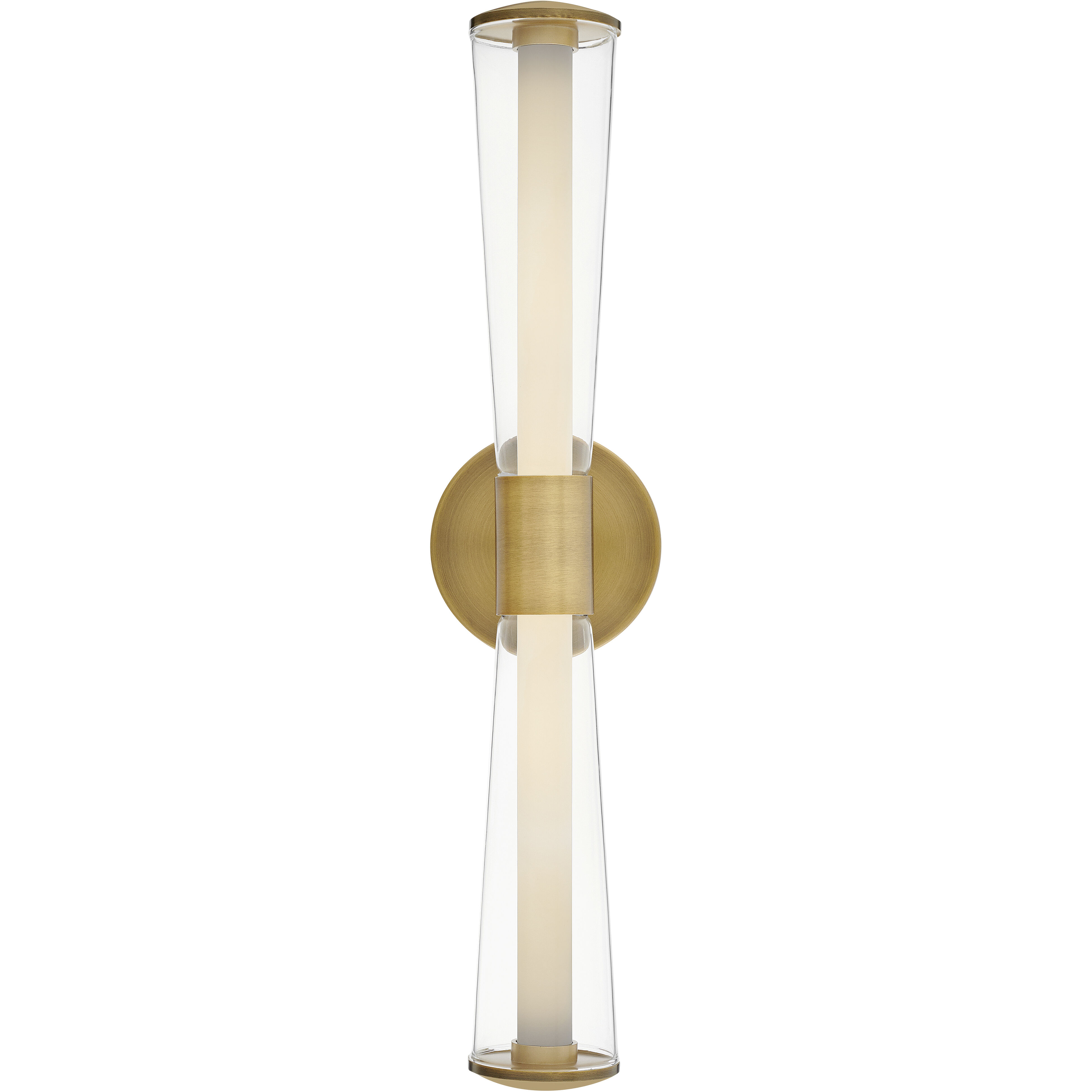 Elin LED 23 inch Lacquered Brass Vanity Light Wall Light, Vertical