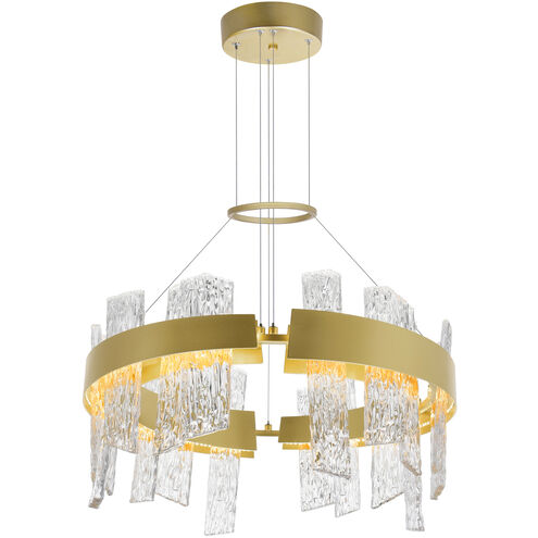 Guadiana LED 24 inch Satin Gold Chandelier Ceiling Light