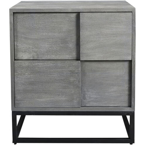 Felix 24 X 22 inch Grey Nightstand