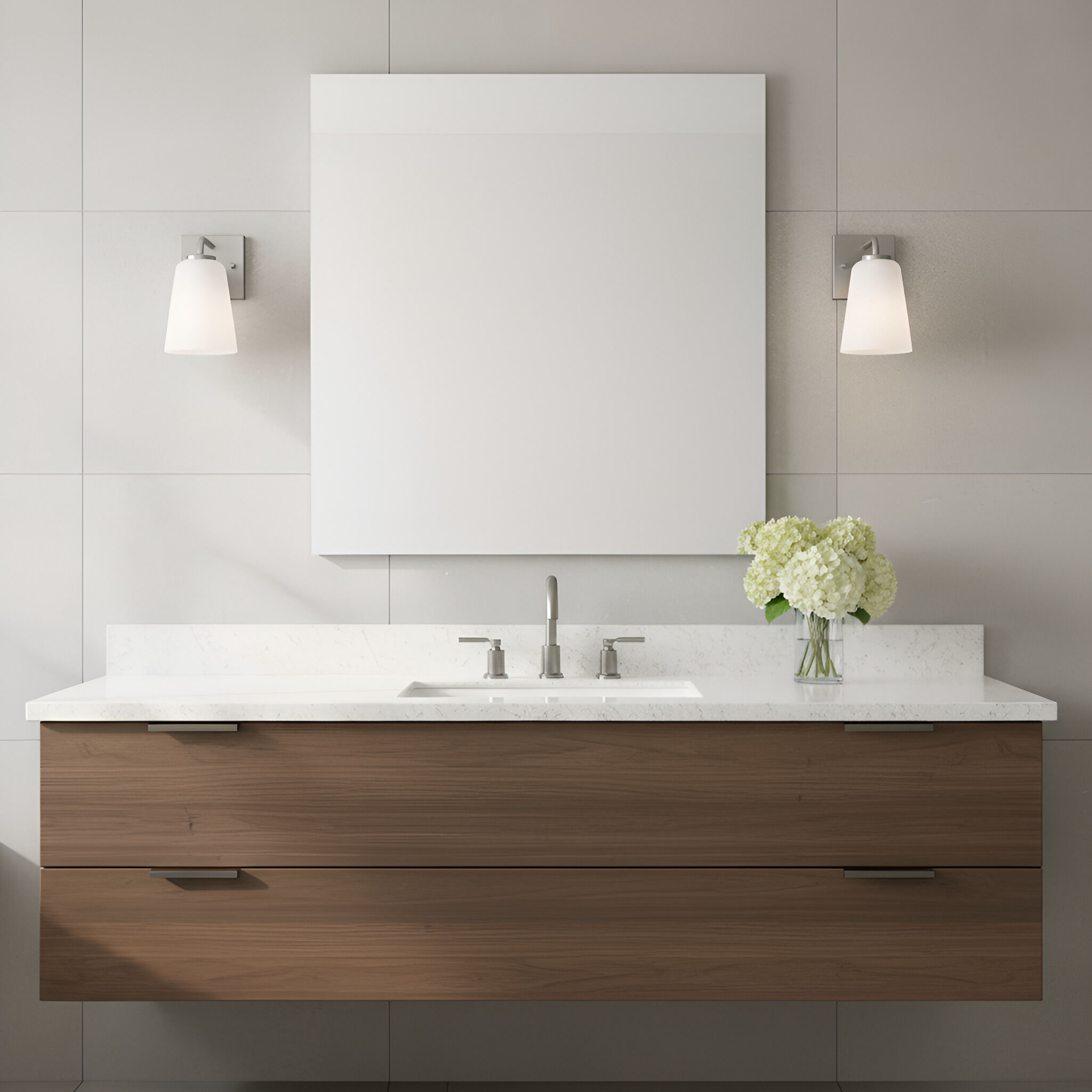 Miles 1 Light 4.5 inch Brushed Nickel Vanity Light Wall Light, Small