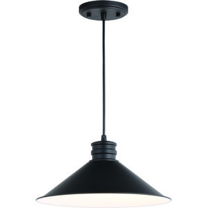 Akron LED 12 inch Oil Rubbed Bronze and Matte White Pendant Ceiling Light
