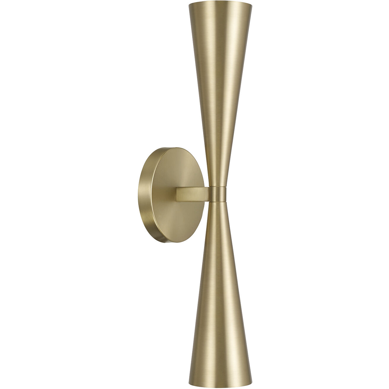 Levi 2 Light 5 inch Matte Brass Sconce Wall Light