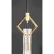 Flambeau 1 Light 3 inch Black and Antique Brass Single Pendant Ceiling Light