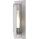Vertical Bar 1 Light 23.5 inch Coastal Burnished Steel Outdoor Sconce, Large