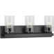 Goodwin 3 Light 21 inch Matte Black Vanity Light Wall Light