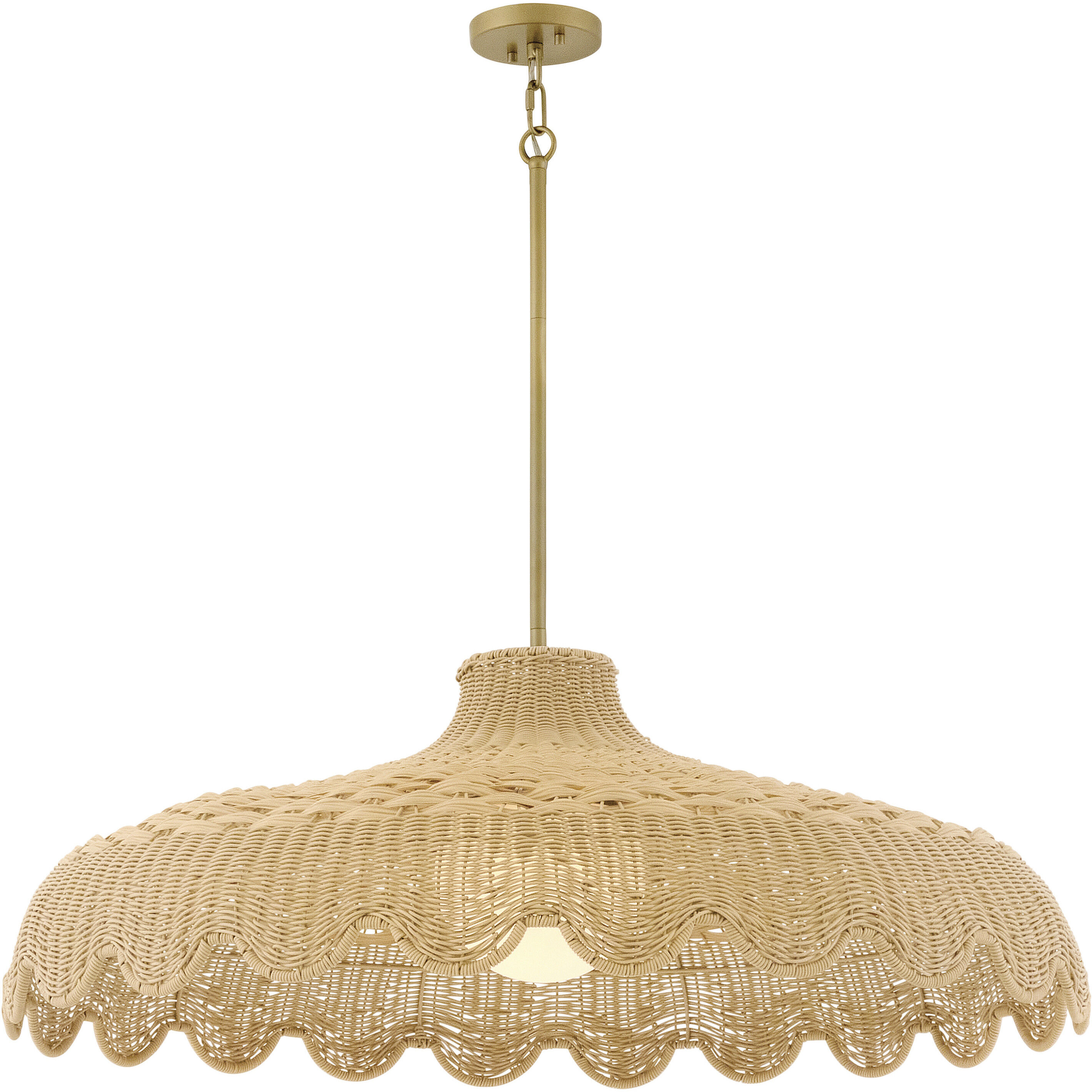 Open Air Paloma 3 Light 40 inch Lacquered Brass Outdoor Pendant