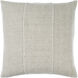 Stitched Linen 20 X 20 inch Light Grey Accent Pillow