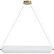 Peri LED 42 inch Aged Brass Horizontal Pendant Ceiling Light