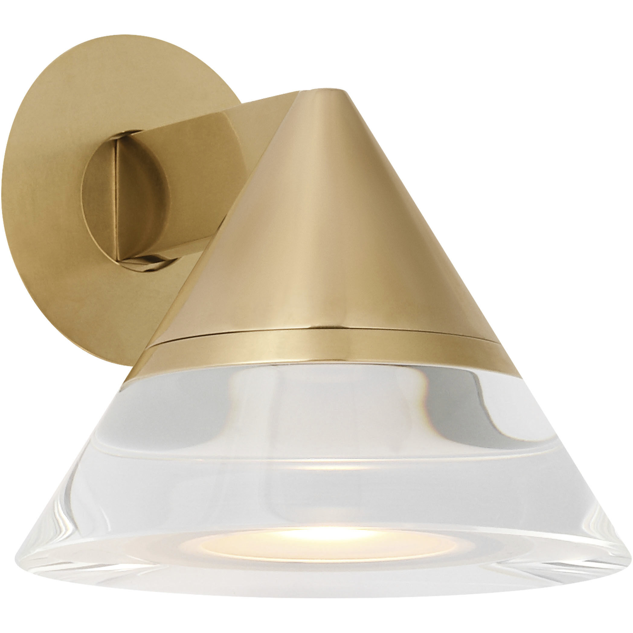 Sean Lavin Midrand Task Sconce Wall Light in Hand-Rubbed Antique Brass