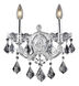 Maria Theresa 2 Light 12 inch Chrome Wall Sconce Wall Light in Clear, Royal Cut