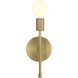 Iconic II G LED 5 inch Antique Brushed Brass Wall Sconce Wall Light