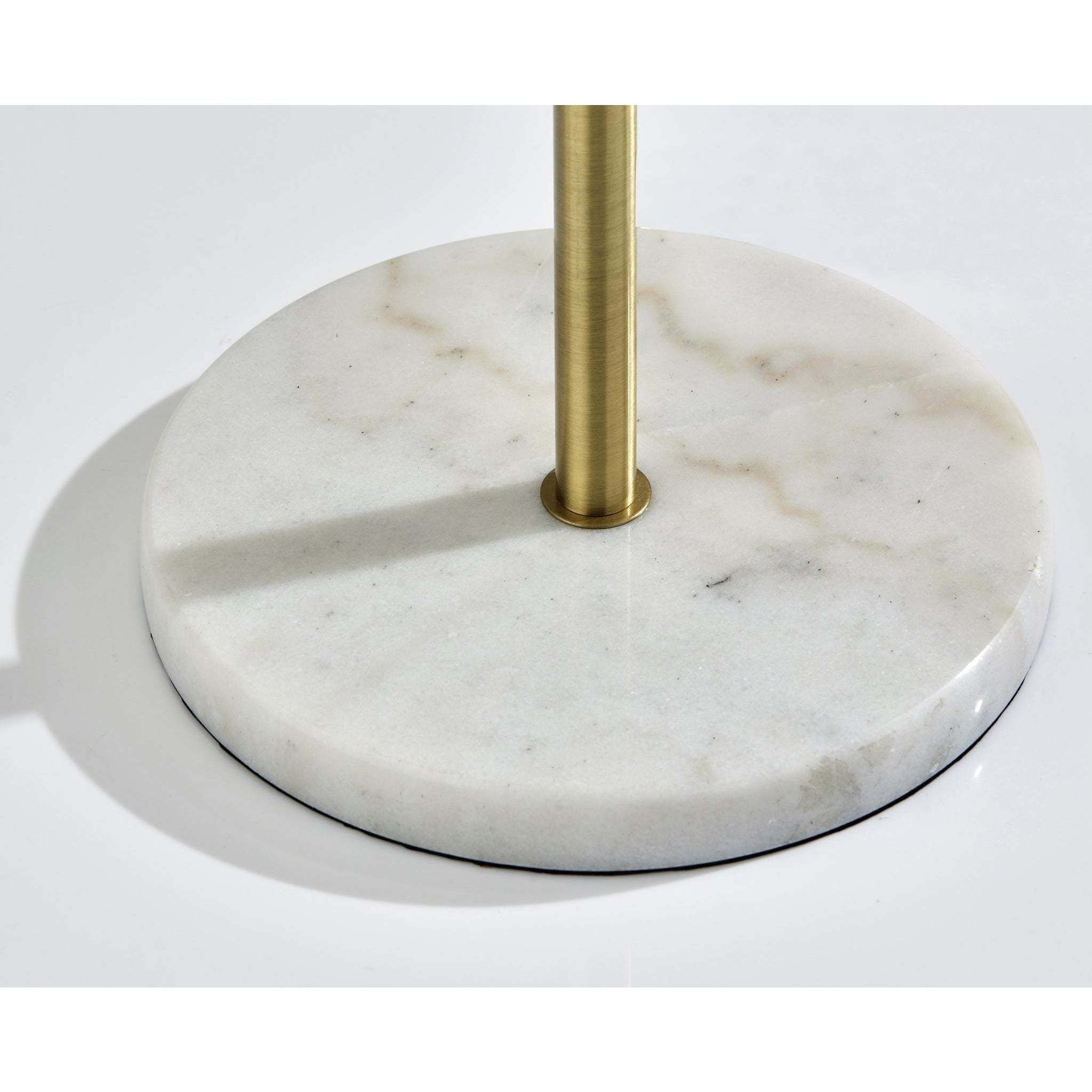 Natasha 62.25 inch 60.00 watt Antique Brass Floor Lamp Portable Light