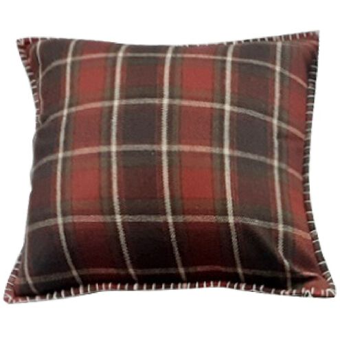 Anita 18 X 18 inch Brown/Red Pillow