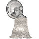 Veneto Luce LED 5.5 inch Polished Chrome Wall Sconce Wall Light in 700 Lm LED, Lace (Veneto Luce), Round Flared, Tradition