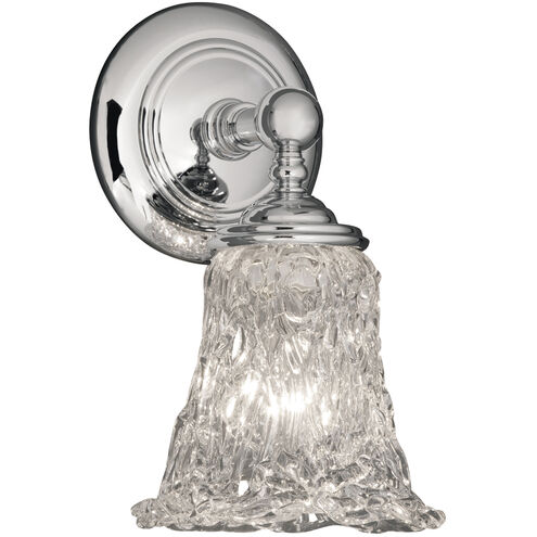 Veneto Luce LED 5.5 inch Polished Chrome Wall Sconce Wall Light in 700 Lm LED, Lace (Veneto Luce), Round Flared, Tradition