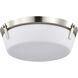 Rowen 3 Light 14.63 inch Brushed Nickel Flush Mount Ceiling Light