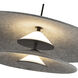 Cruz Pendant Ceiling Light in Felt - Gray, Felt Shade