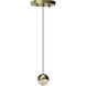 Grapes LED 2.5 inch Brass Pendant Ceiling Light in Small
