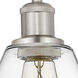 Edison Cindyrella 2 Light 15 inch Brushed Satin Nickel Bath Vanity Light Wall Light in Clear Glass