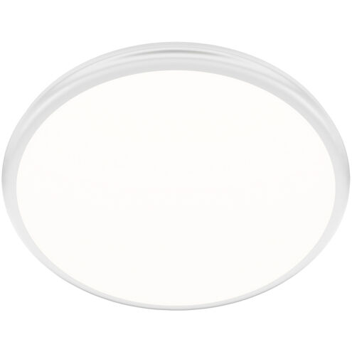 Parthenon LED 15 inch White Flush Mount Ceiling Light in 2700K, dweLED