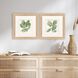Summer Leaves Green and Black and White Framed Art
