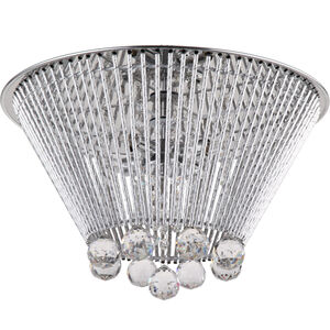 Dallas LED 23 inch Chrome Flush Mount Ceiling Light