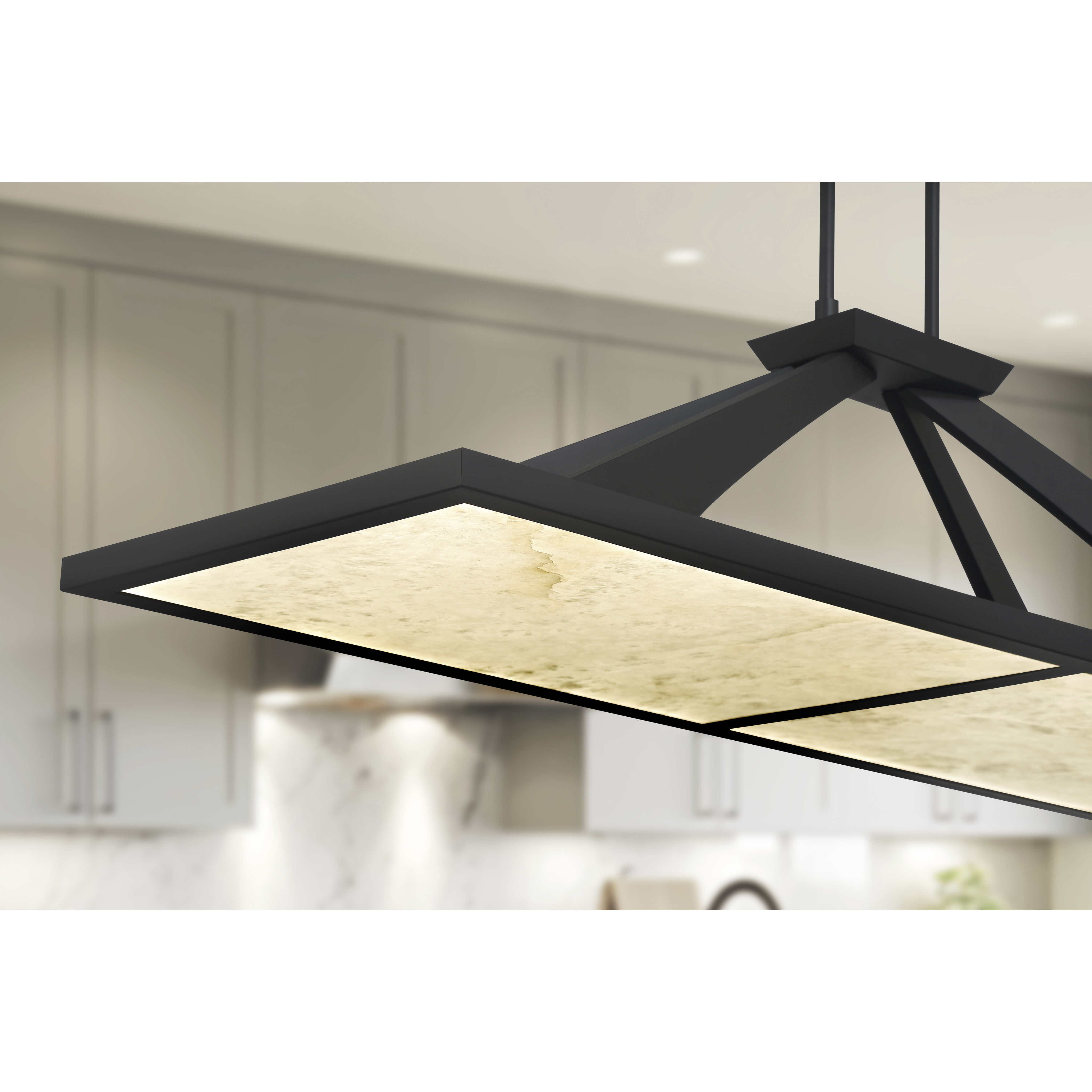 Stiles LED 48 inch Sand Coal Island Chandelier Ceiling Light