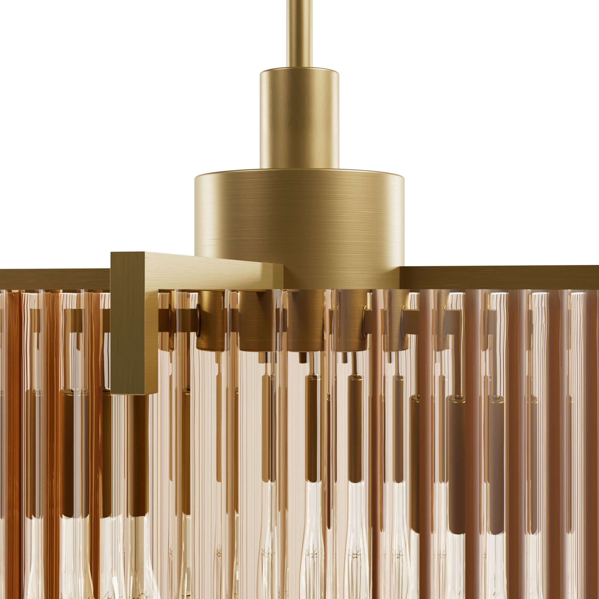 Ontario 3 Light 17.1 inch Luxe Gold Pendant Ceiling Light, Large