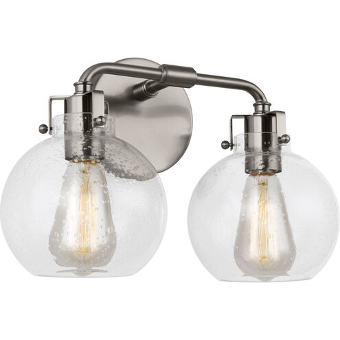 Sean Lavin Clara 2 Light 14.75 inch Satin Nickel Vanity Light Wall Light