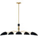 ED Ellen DeGeneres Jane 5 Light 47.63 inch Midnight Black Chandelier Ceiling Light