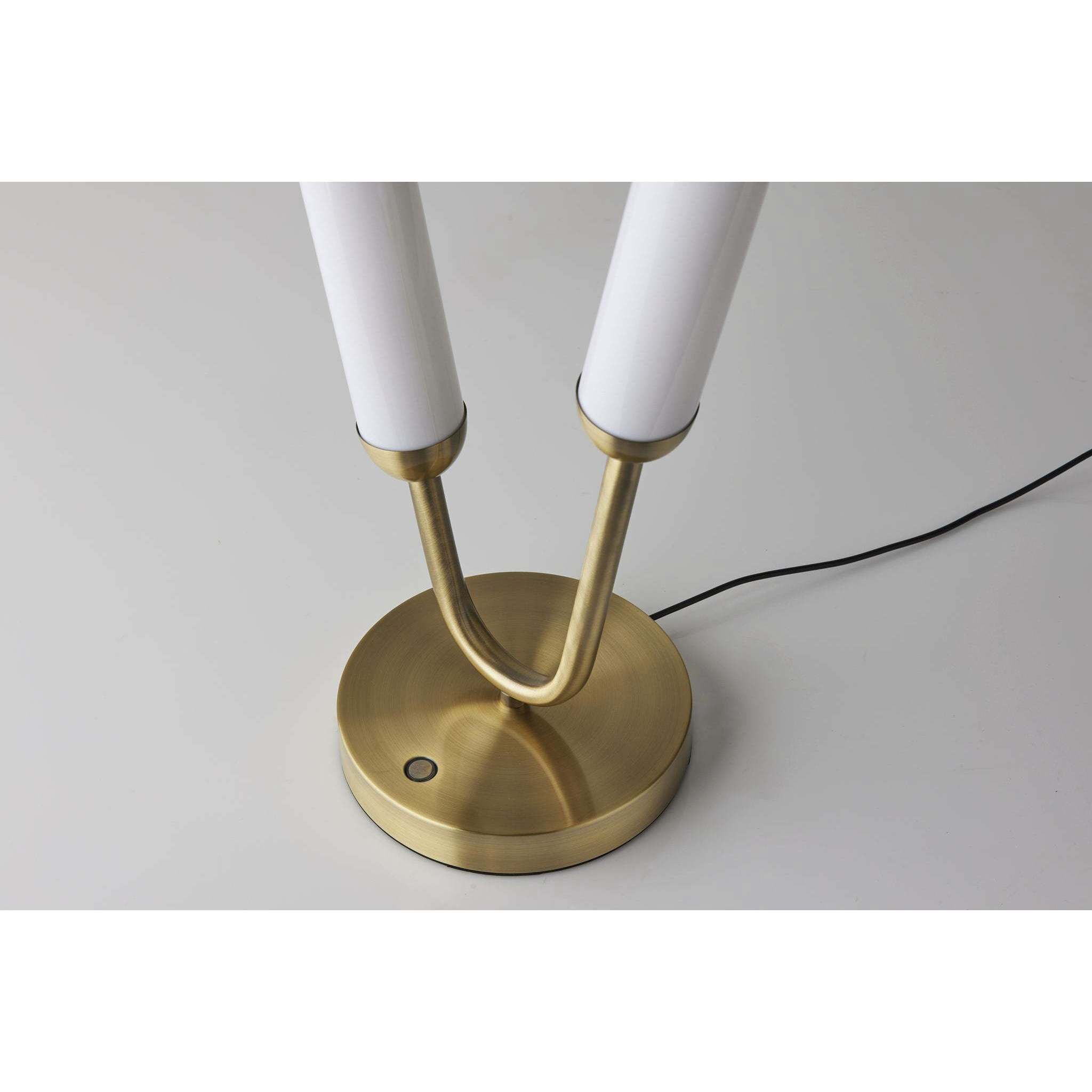 Pierce 22 inch 6.00 watt Antique Brass Table Lamp Portable Light