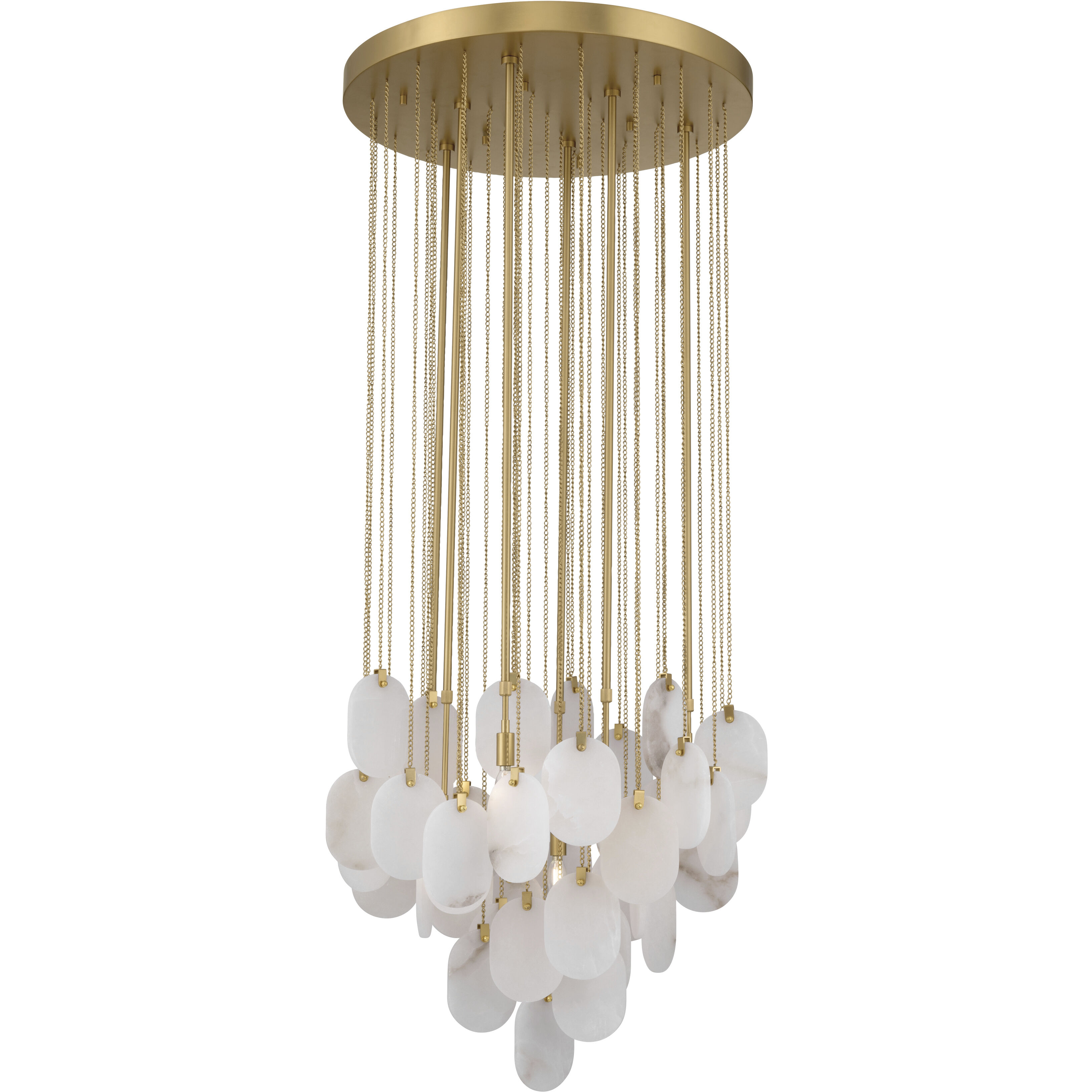 Velisse 6 Light 27.5 inch Legacy Brass Pendant Ceiling Light