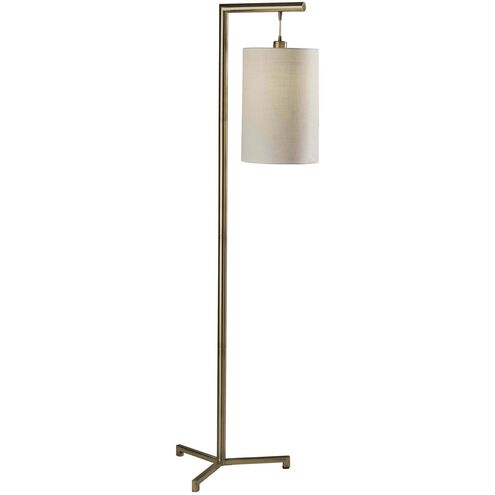 Reggie 65.5 inch 100 watt Antique Brass Floor Lamp Portable Light