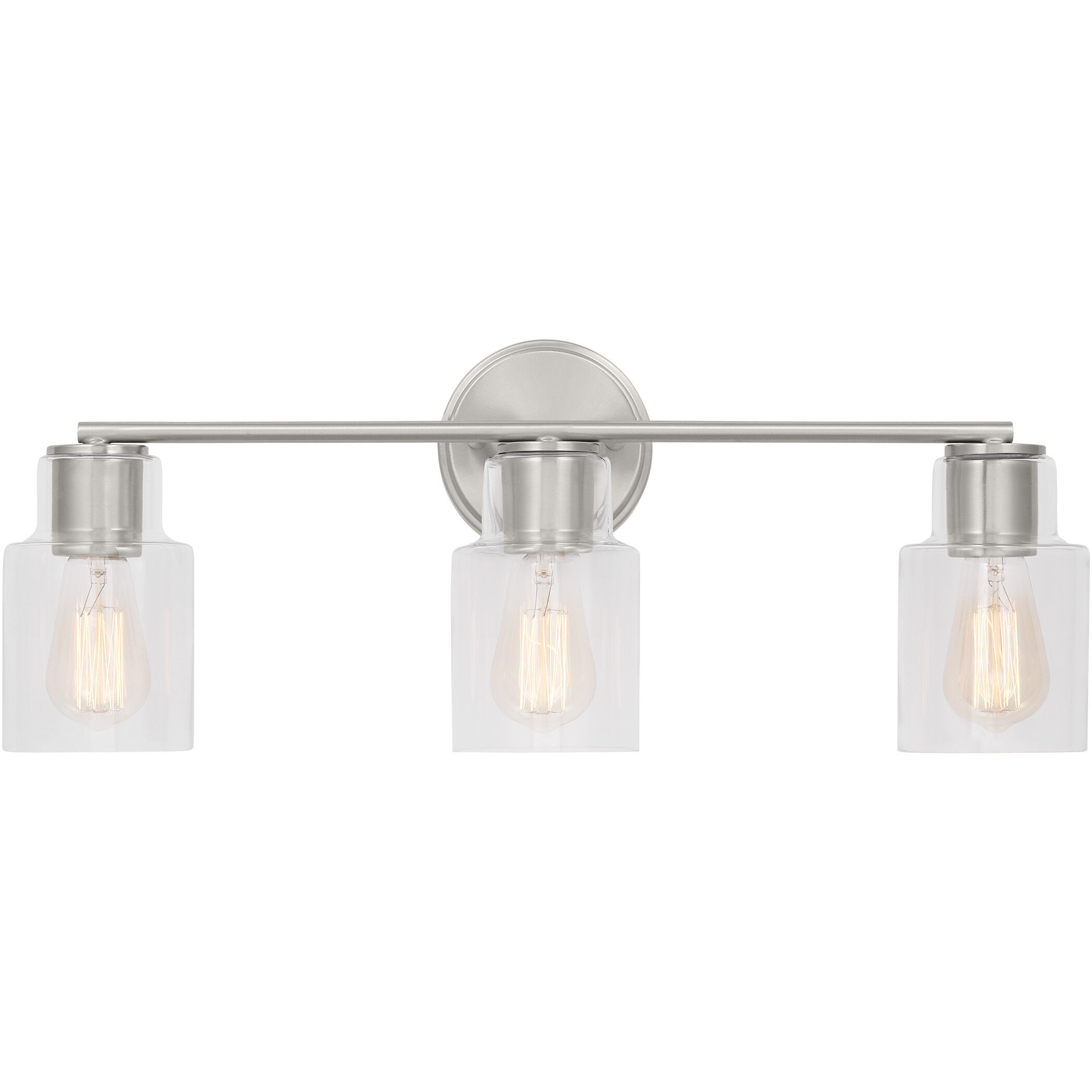 Drew Jonathan Sayward 3 Light 24 inch Brushed Steel Wall Bath Fixture Wall Light