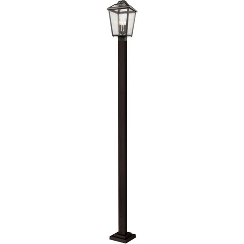Bayland 3 Light 114 inch Oil Rubbed Bronze Outdoor Post Mounted Fixture in 18.5