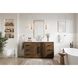 Chase 60 X 34 inch Hazel Oak Bathroom Vanity Cabinet