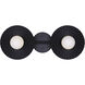 Payton 2 Light 20 inch Black Vanity Light Wall Light