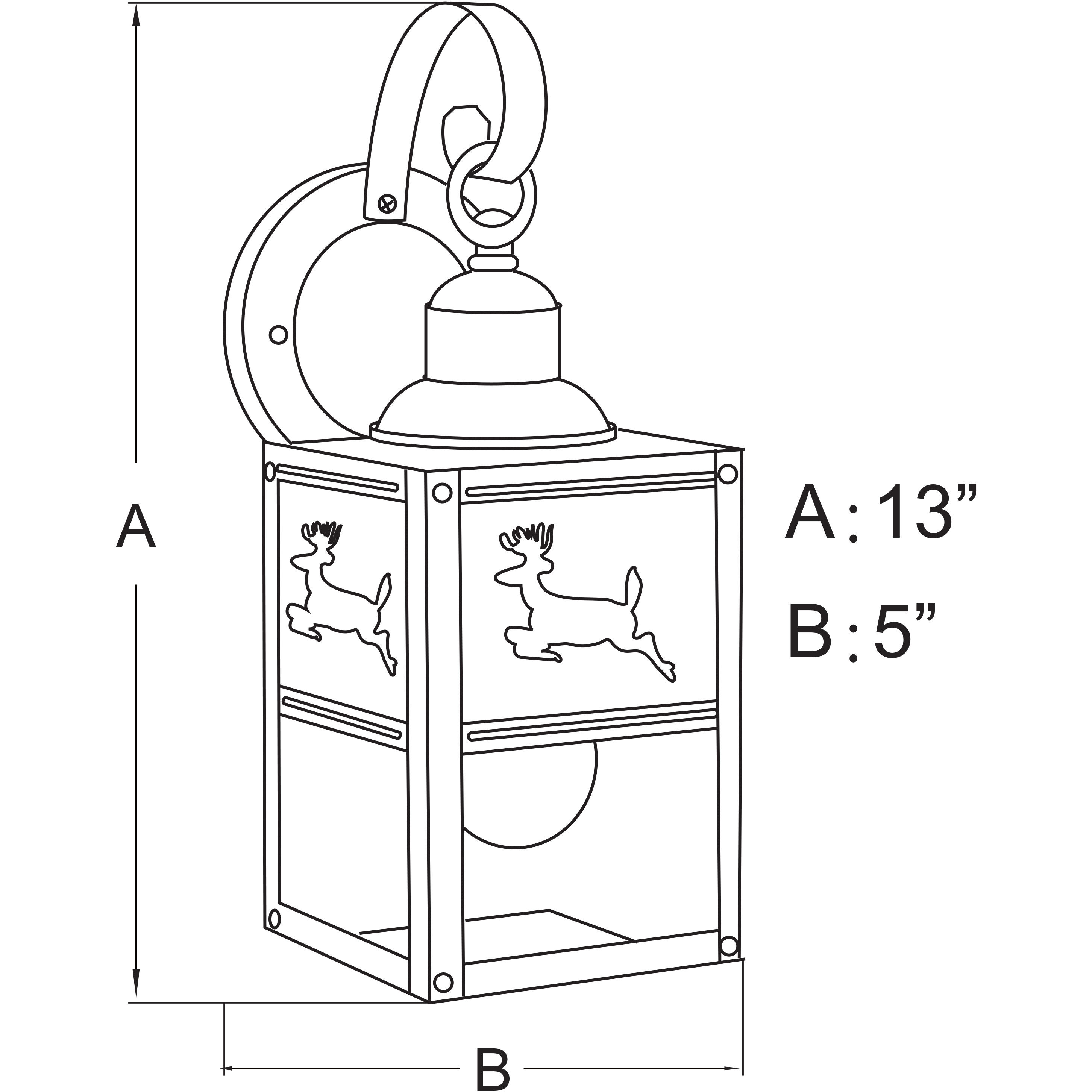 Bryce LED 13 inch Burnished Bronze Outdoor Wall