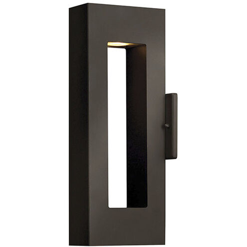 Atlantis LED 16 inch Bronze Outdoor Wall Mount Lantern, Small
