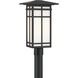 Grydton 1 Light 19.25 inch Dark Matte Black Outdoor Post Lantern