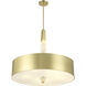 Drifting Droplets LED Vintage Brass Pendant Ceiling Light