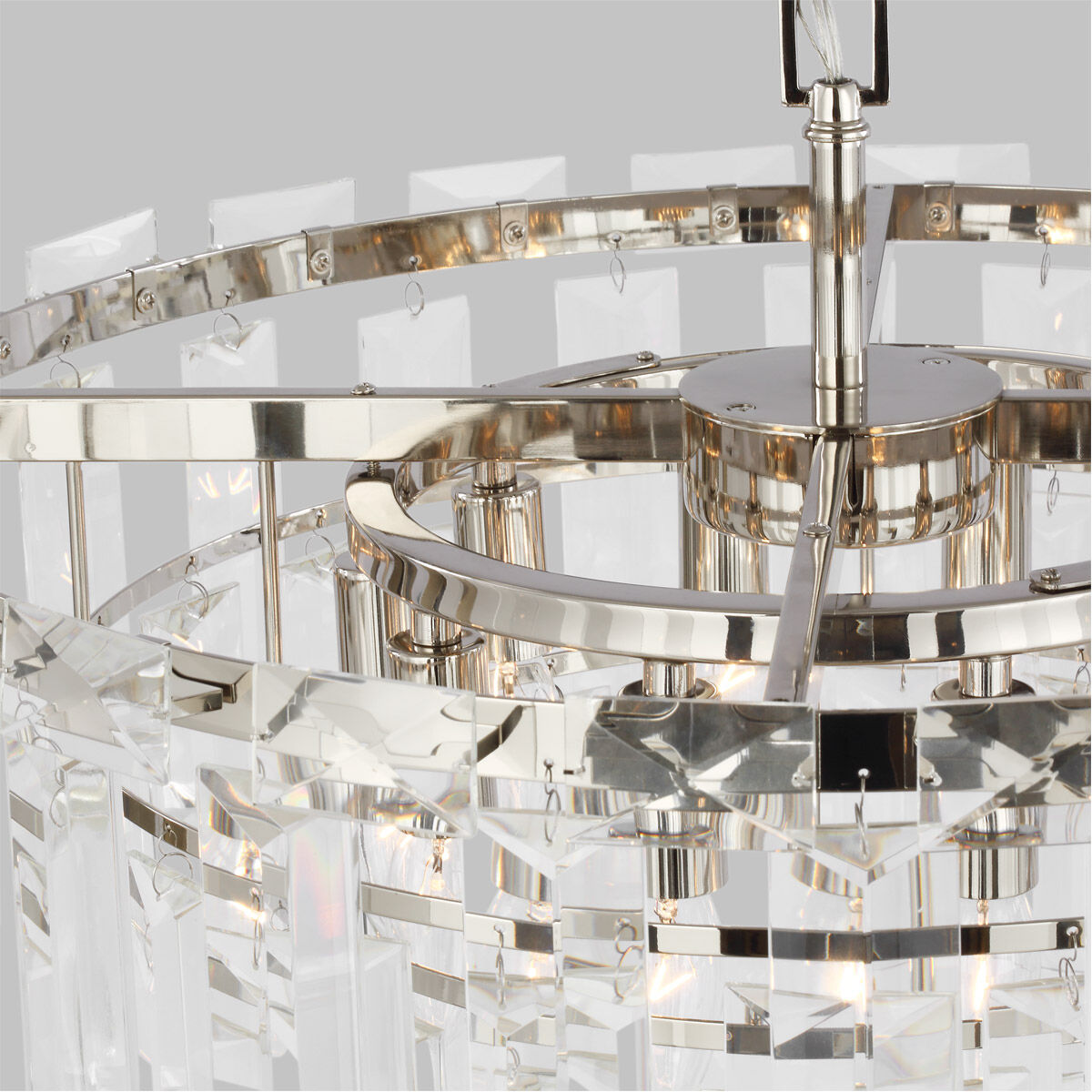 C&M by Chapman & Myers Arden 10 Light 24.13 inch Polished Nickel Chandelier Ceiling Light