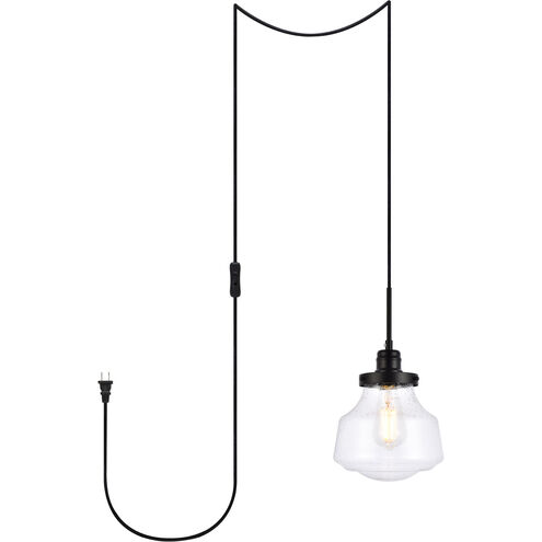 Lyle 1 Light 8 inch Black Pendant Ceiling Light