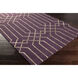 Skyline 63 X 39 inch Dark Plum/Taupe Handmade Rug