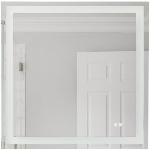 Lighted 30 X 30 inch White Mirror, Square