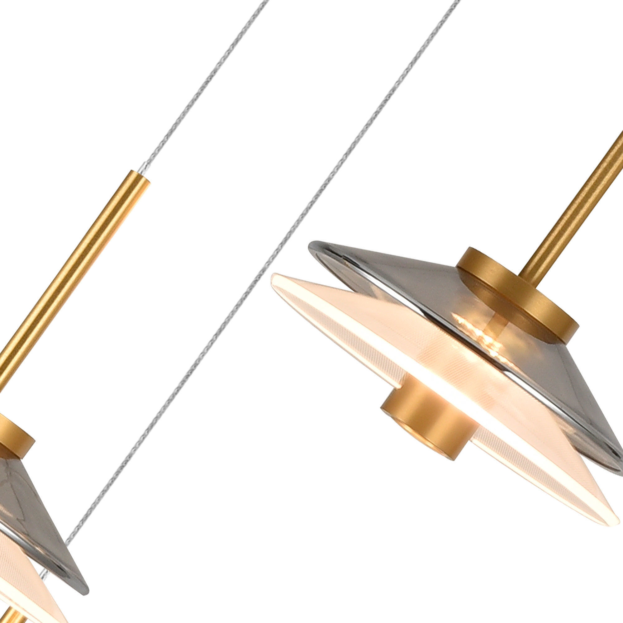 Verona Series 16 inch Black/Gold Pendant Ceiling Light, Artisan Collection