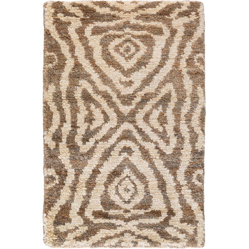 Scarborough 36 X 24 inch Tan, Camel, Dark Brown Rug