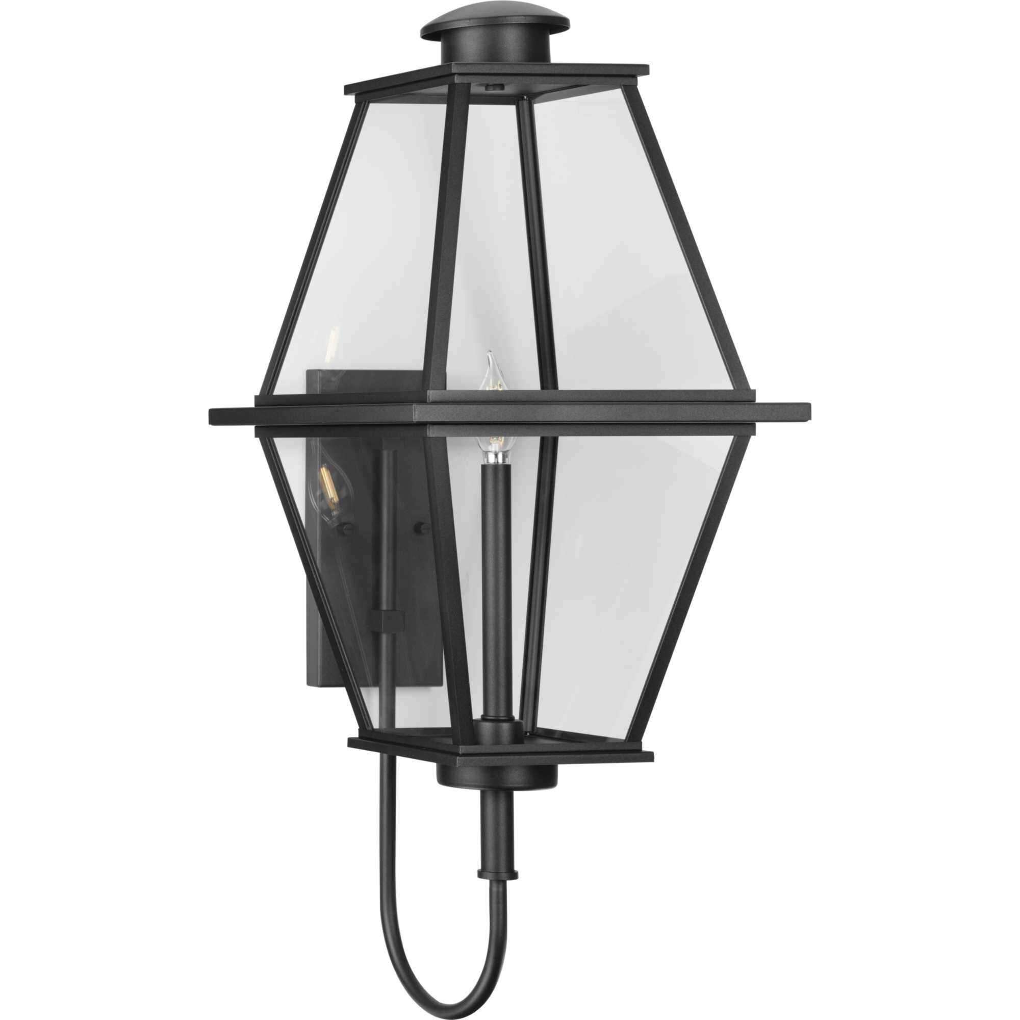 Bradshaw 1 Light 32 inch Textured Black Outdoor Wall Lantern, Design Series
