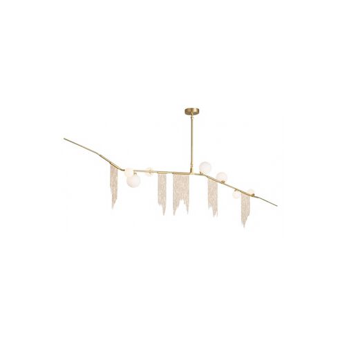 Canada 7 Light 4 inch Gold Chandelier Ceiling Light